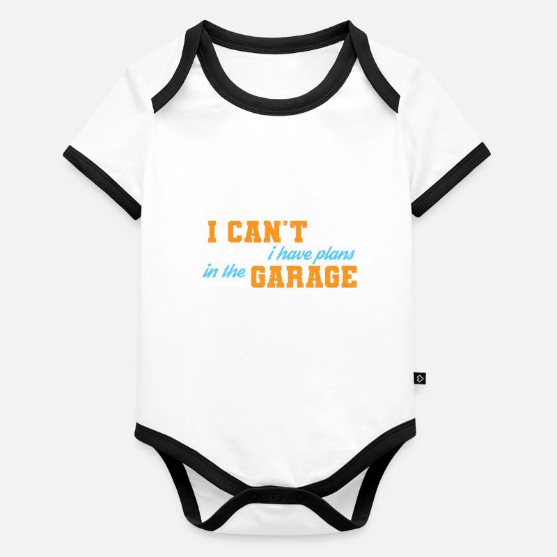 Mechanic Car Screwdriver Mechatronics Technician Car Organic Baby Contrasting Bodysuit