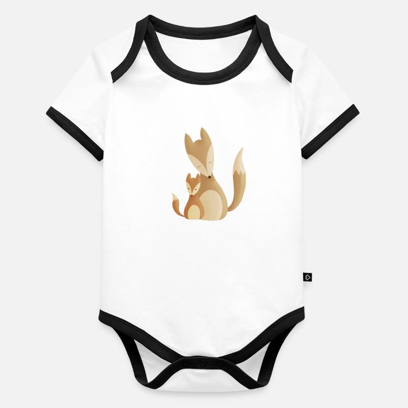Fox love Organic Baby Contrasting Bodysuit