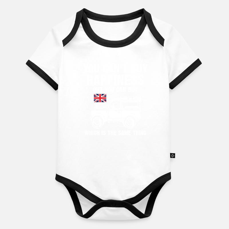 Bonheur terrien Body Bébé bio contrasté manches courtes