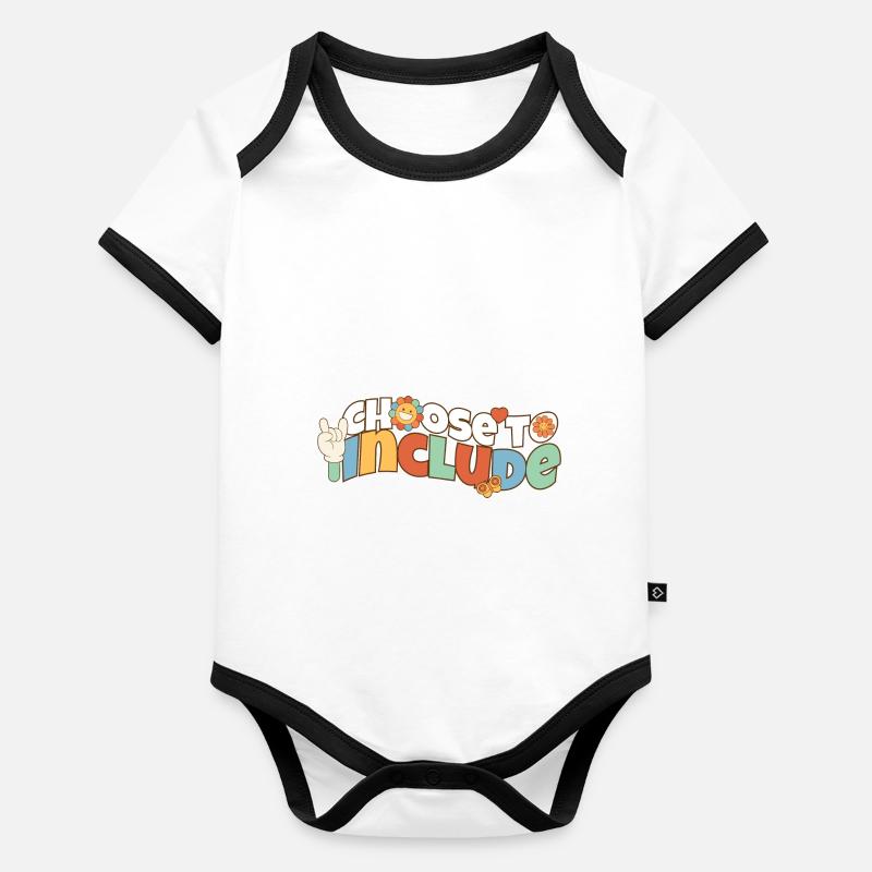 Choose to Include Special Education Teacher SPED Baby Bio-Kurzarm-Kontrastbody