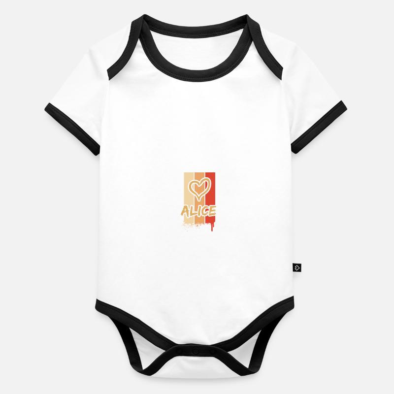 Alice Alice Baby Bio-Kurzarm-Kontrastbody