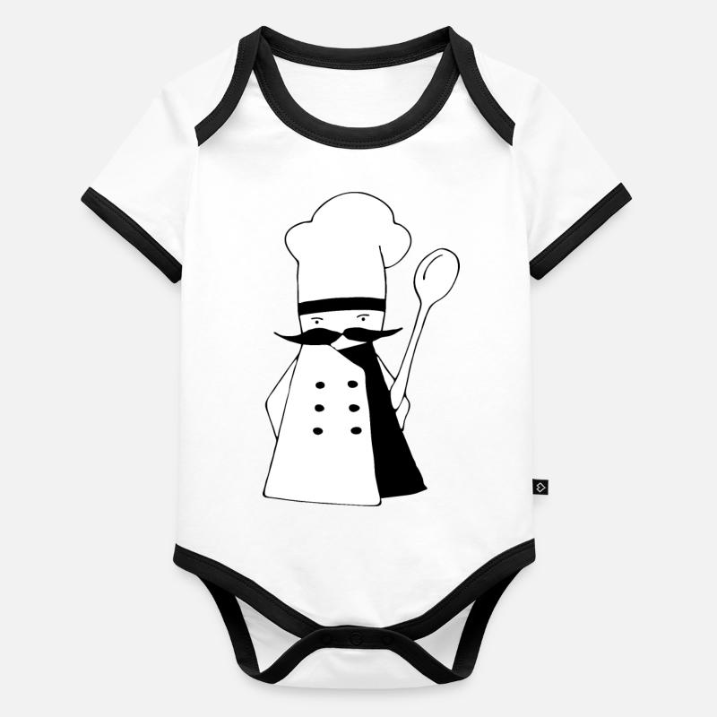 Cuire Body Bébé bio contrasté manches courtes
