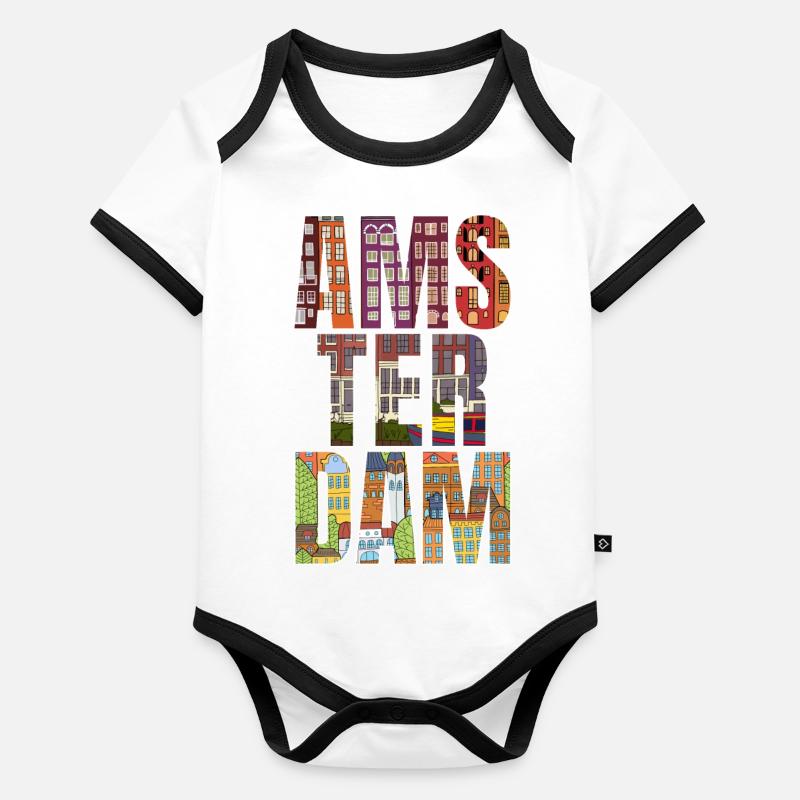 Amsterdam 2 Organic Baby Contrasting Bodysuit
