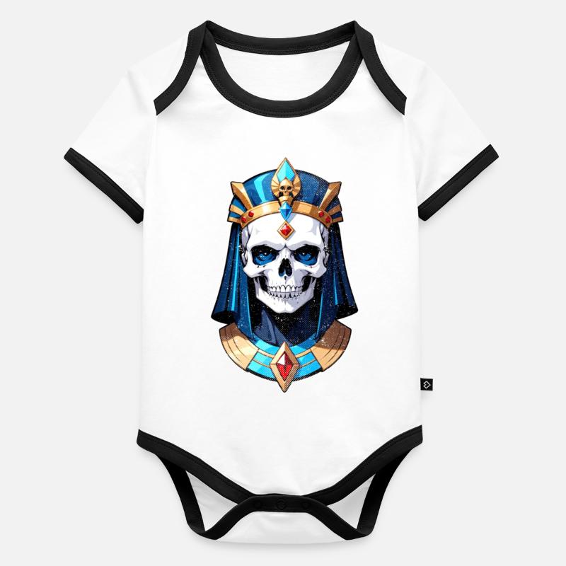 Pharaoh- Mummy - Egypt Organic Baby Contrasting Bodysuit