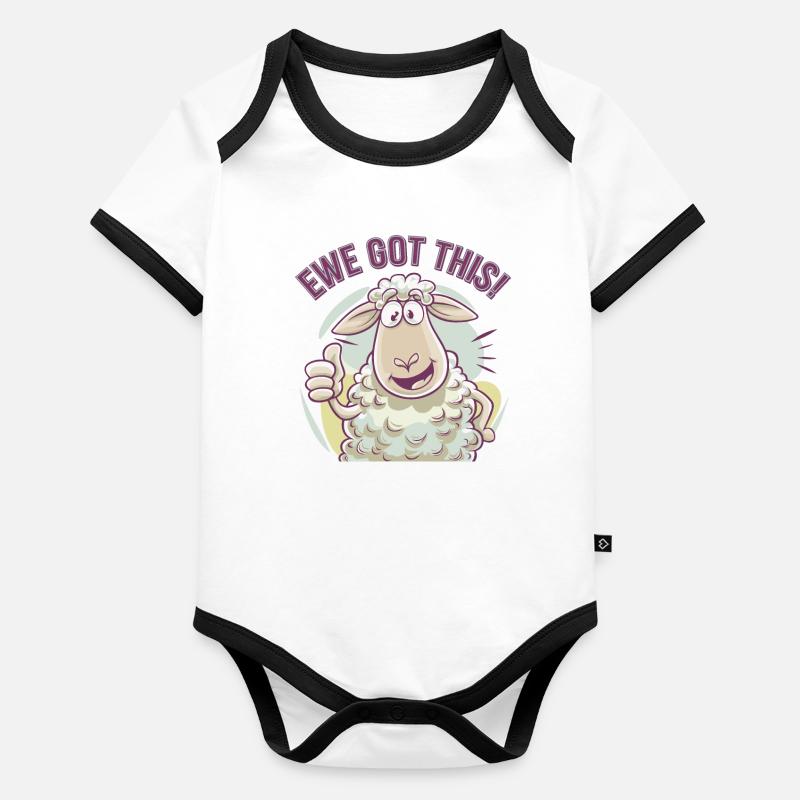 Ewe Got This Organic Baby Contrasting Bodysuit