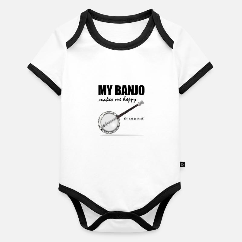 banjo Organic Baby Contrasting Bodysuit