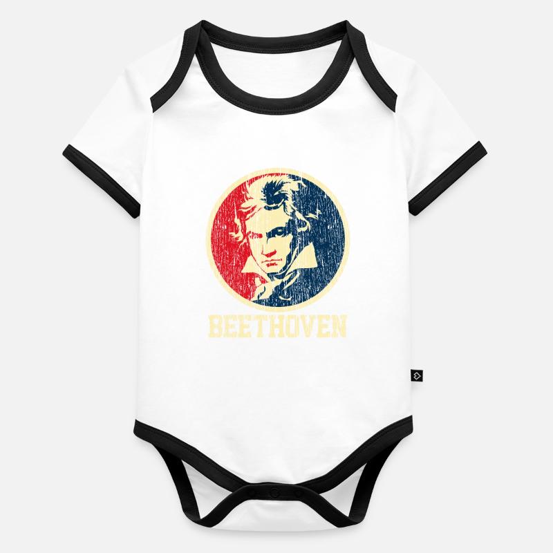 Beethoven Baby Bio-Kurzarm-Kontrastbody