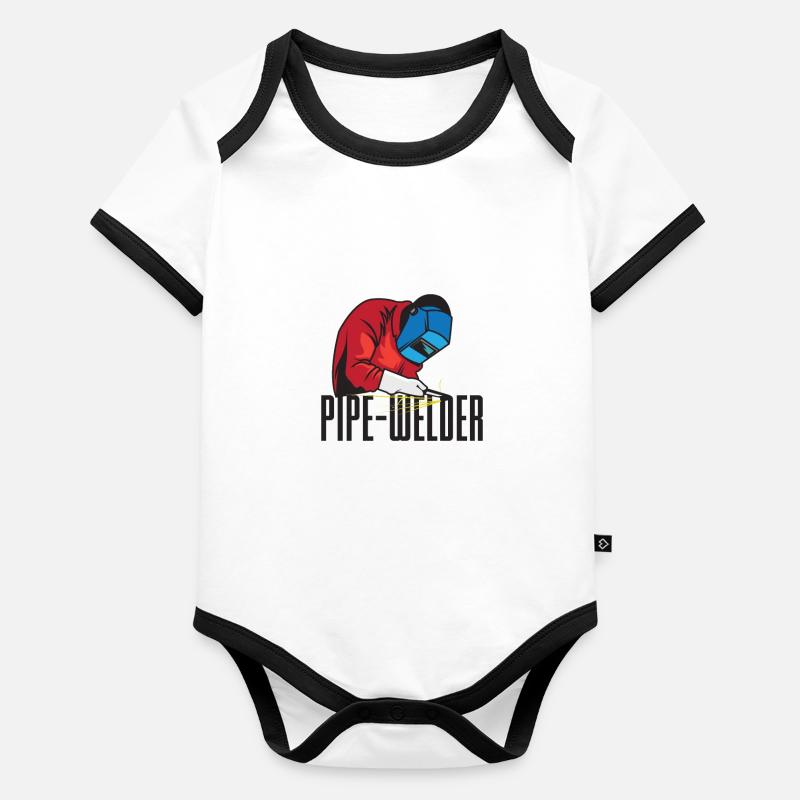 Pipe-Welder Organic Baby Contrasting Bodysuit