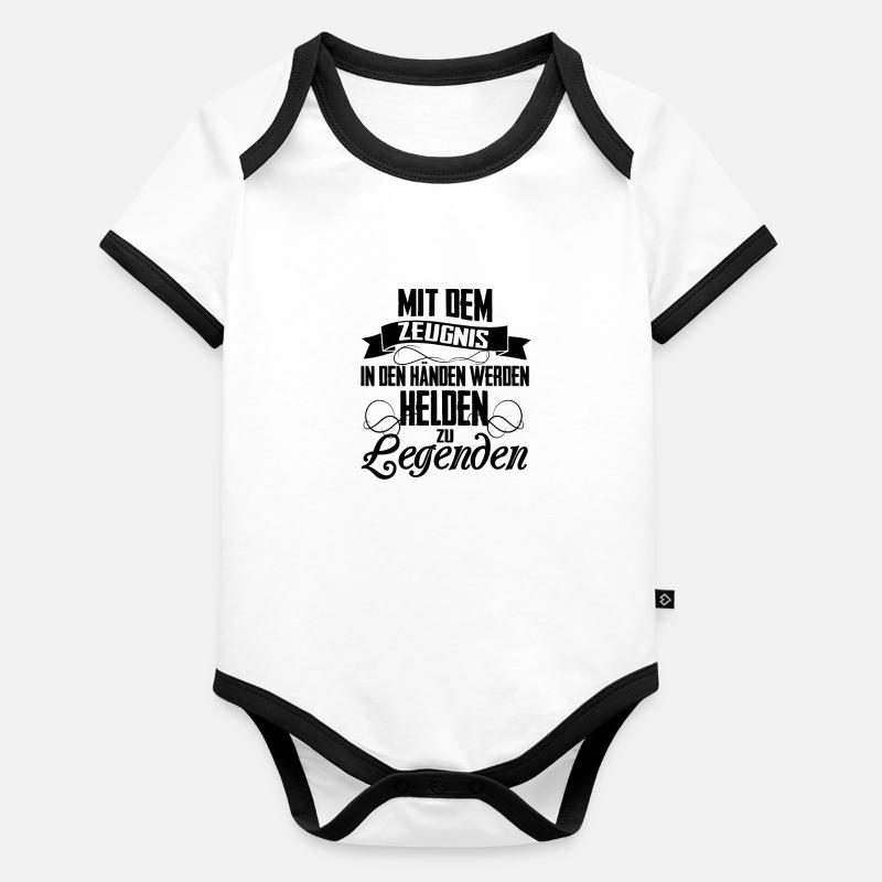 école Body Bébé bio contrasté manches courtes