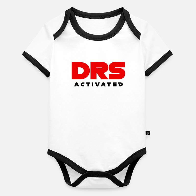 Conception de Grand Prix activée par DRS Body Bébé bio contrasté manches courtes