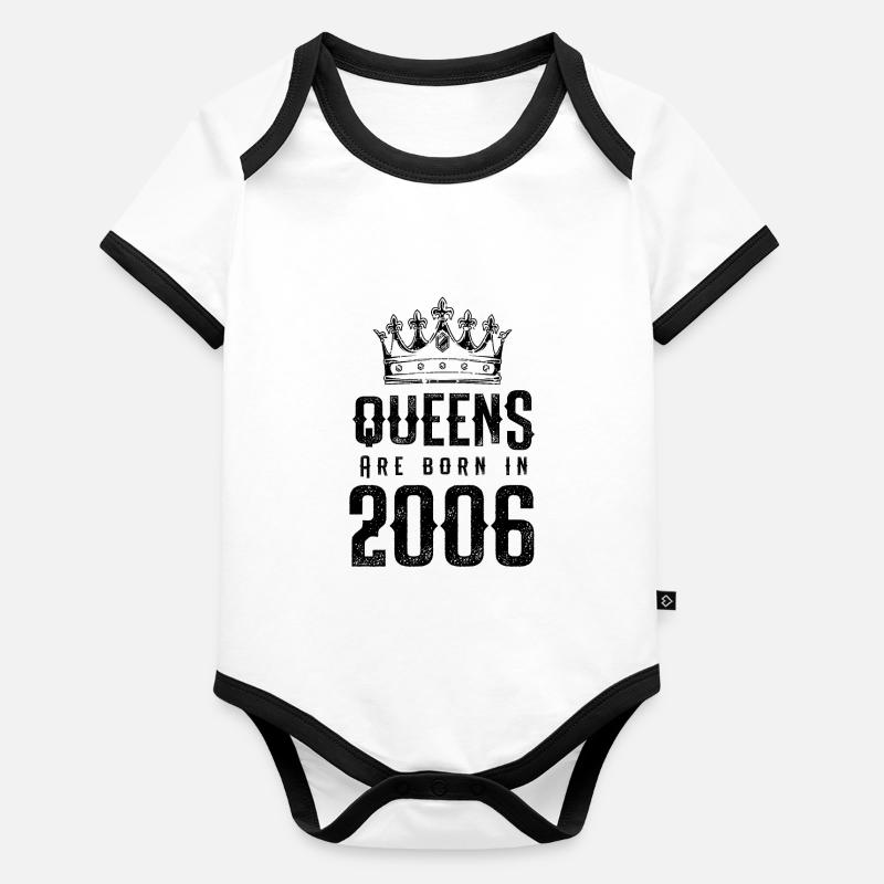 né en 2006 Body Bébé bio contrasté manches courtes