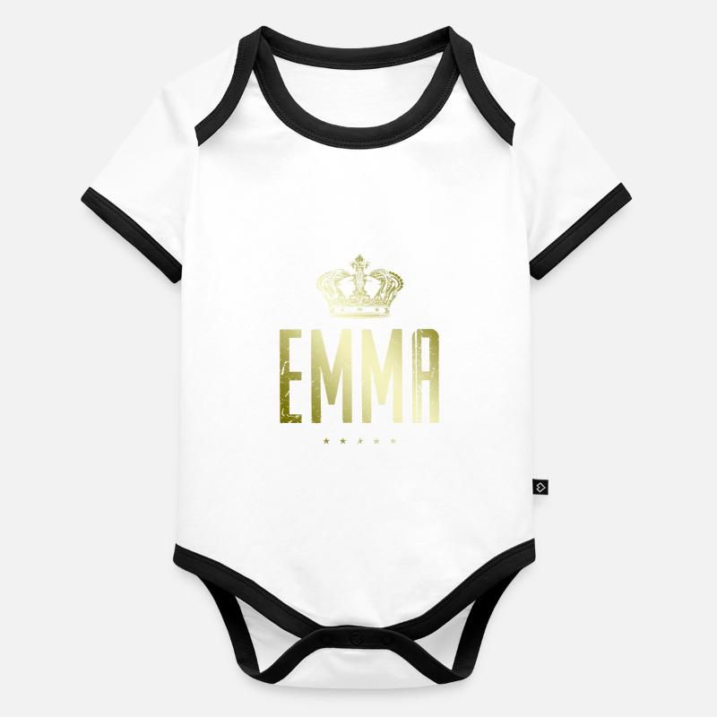 Emma Body Bébé bio contrasté manches courtes