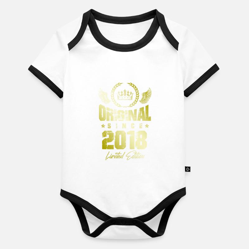 2018 limited edition Baby Bio-Kurzarm-Kontrastbody