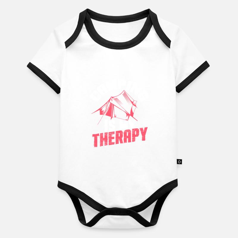 thérapie de camping Body Bébé bio contrasté manches courtes