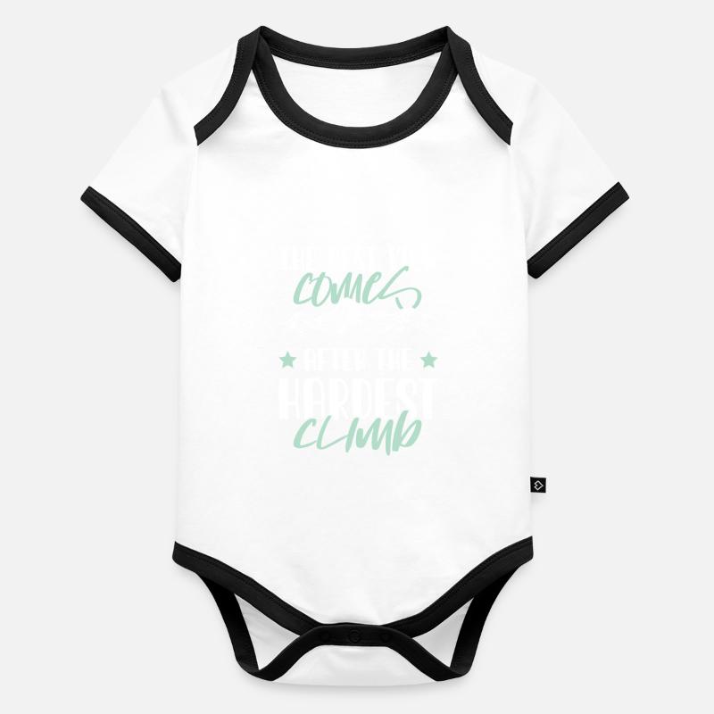 Best view climbing Organic Baby Contrasting Bodysuit