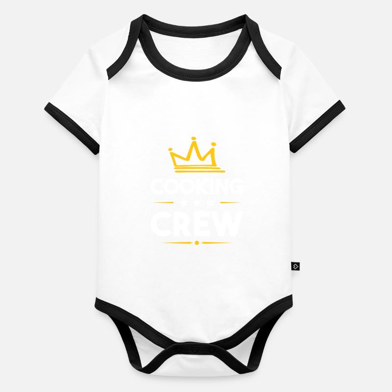 Équipe de cuisson Body Bébé bio contrasté manches courtes