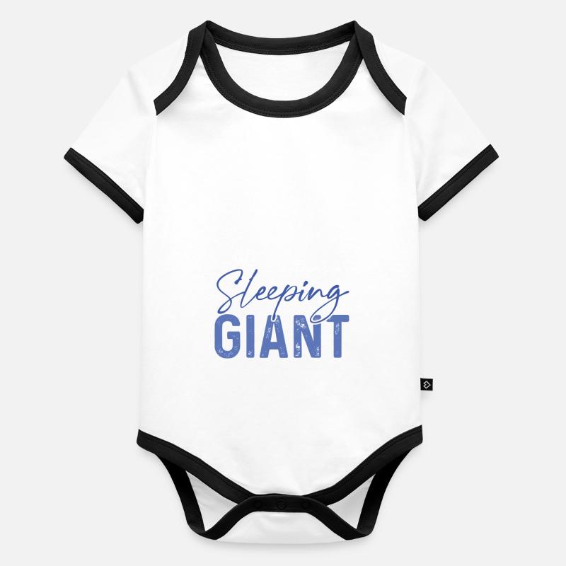 schlaf gigant Baby Bio-Kurzarm-Kontrastbody