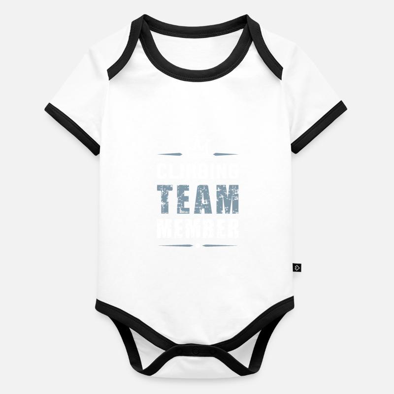 Climbing Team Baby Bio-Kurzarm-Kontrastbody