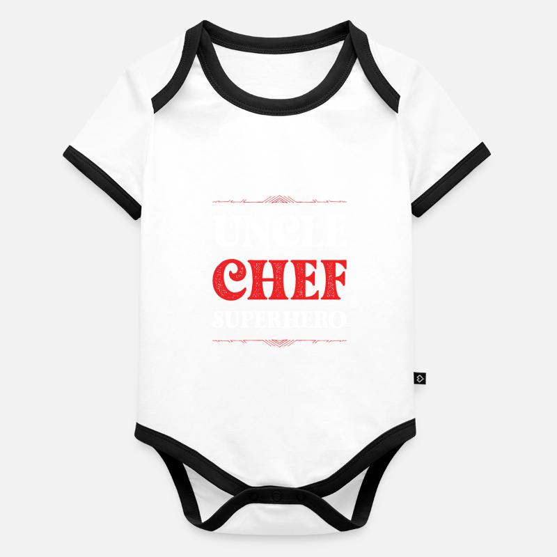 Uncle Superhero Organic Baby Contrasting Bodysuit