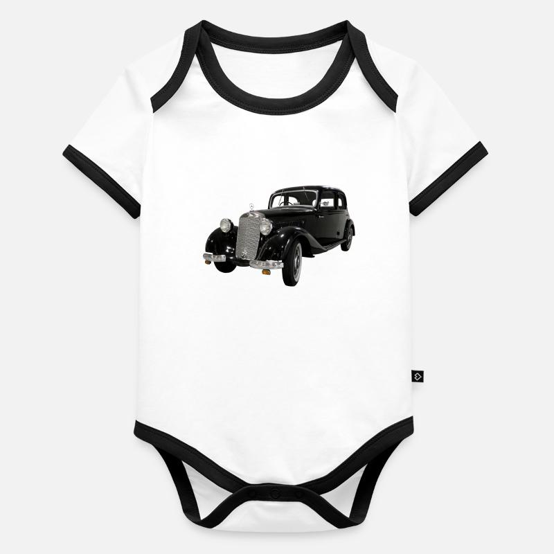 OLD CAR / CLASSIC VEHICLE Organic Baby Contrasting Bodysuit