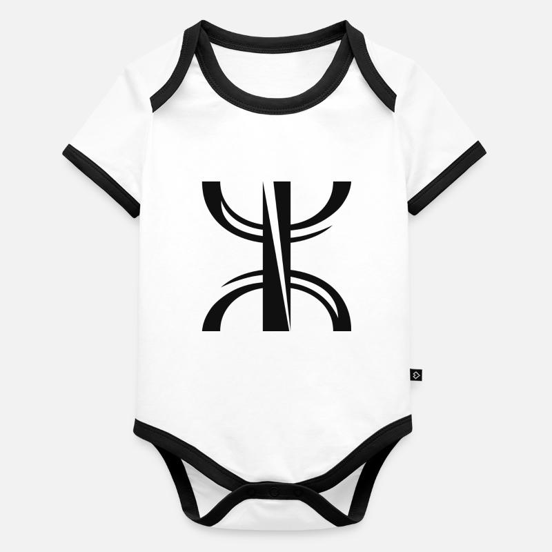 Amazigh Body Bébé bio contrasté manches courtes