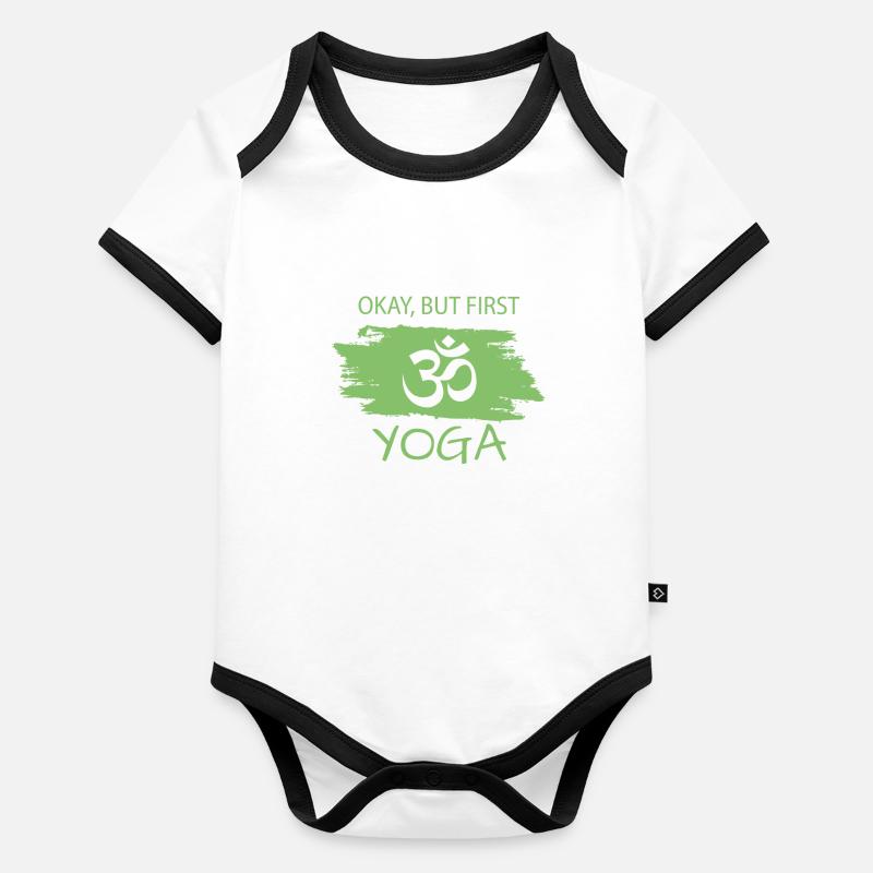 Yoga Baby Bio-Kurzarm-Kontrastbody