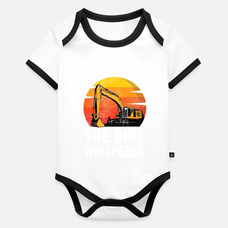 Baggerfahrer Baggerfahrer Baby Bio-Kurzarm-Kontrastbody