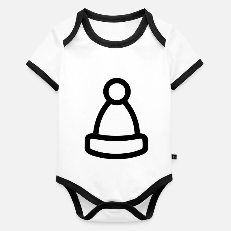 bonnet de noel Body Bébé bio contrasté manches courtes