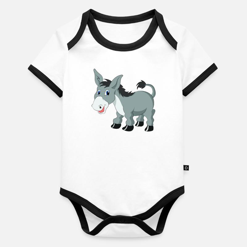 donkey Organic Baby Contrasting Bodysuit