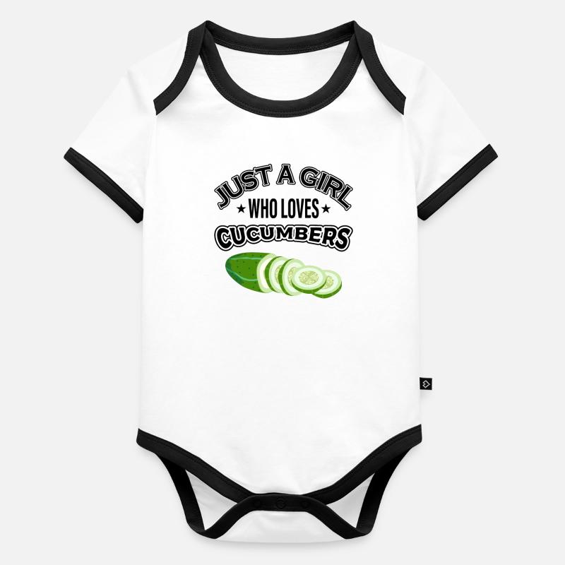 C’est mon costume d’homme concombre cucumber Body Bébé bio contrasté manches courtes