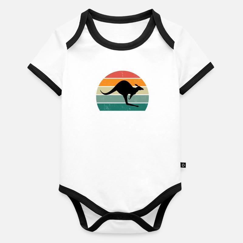 Kangaroos Kangaroo Bags Jumping Boxes Kangaroo Organic Baby Contrasting Bodysuit