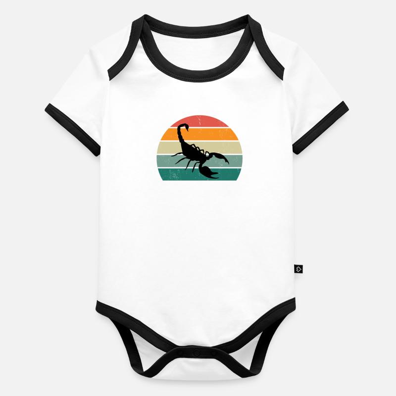 Scorpions Scorpion Spine Desert Scorpion Organic Baby Contrasting Bodysuit