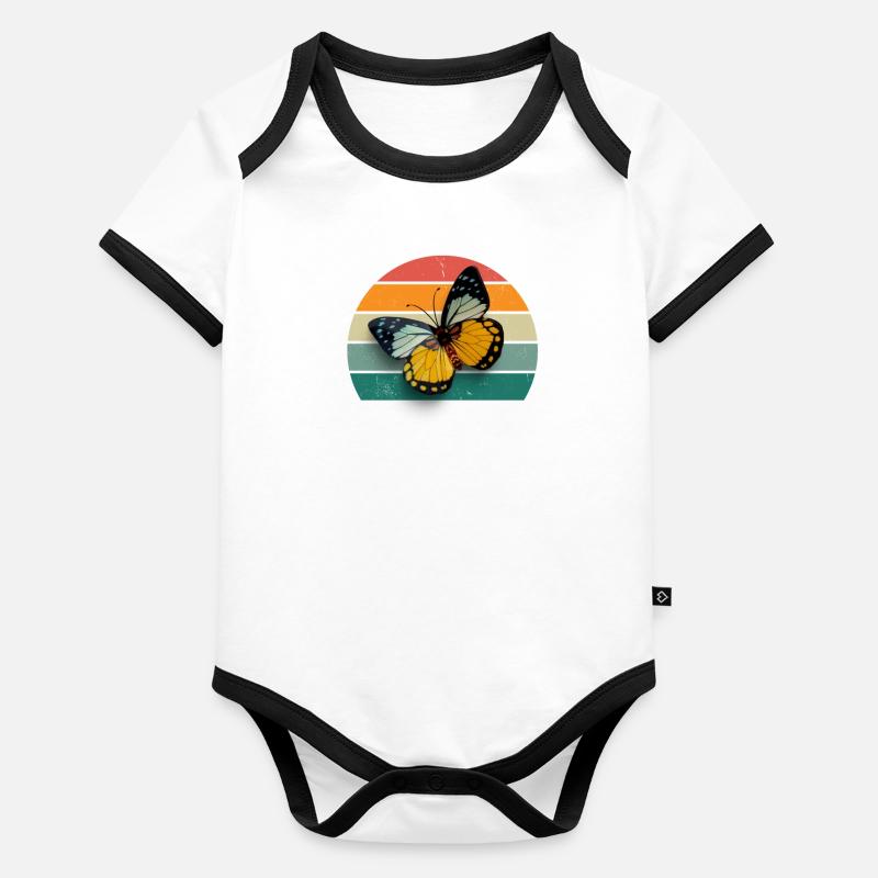 Butterfly Caterpillar Caterpillars Cocoon Fly Flowering Organic Baby Contrasting Bodysuit