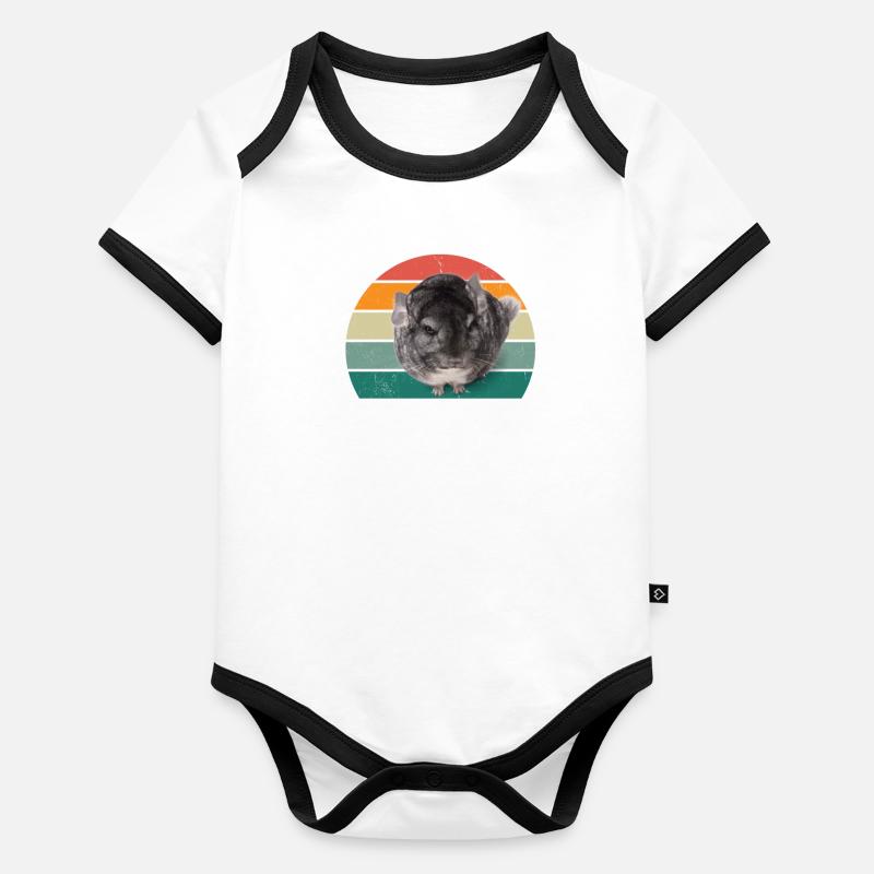 Nagetiere Nager Hamster Ratte Maus Eichhörnchen Baby Bio-Kurzarm-Kontrastbody