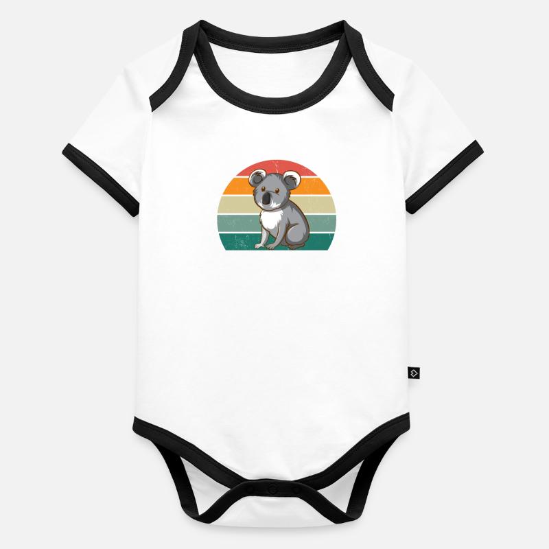Koalas Koalabär Australien Beuteltier Beutel Koala Baby Bio-Kurzarm-Kontrastbody