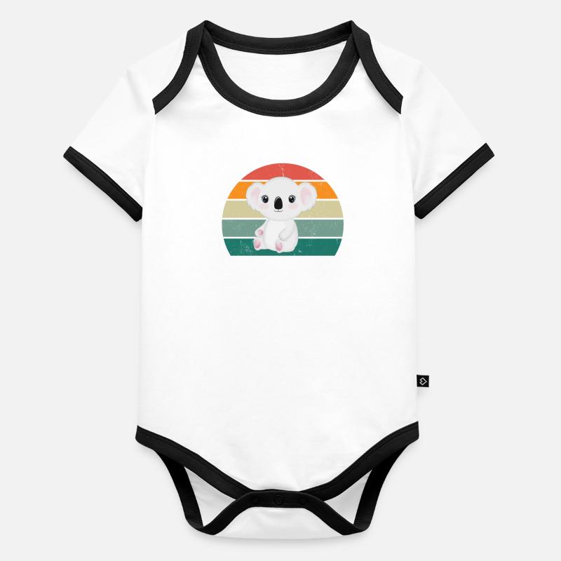 Koalas Koalabär Australien Beuteltier Beutel Koala Baby Bio-Kurzarm-Kontrastbody