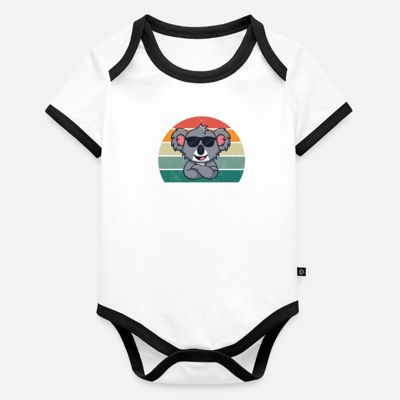 Koalas Koalabär Australien Beuteltier Beutel Koala Baby Bio-Kurzarm-Kontrastbody