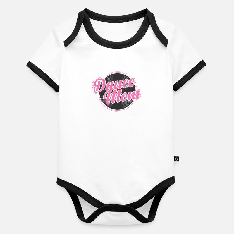 Dance Mom Vinyl Record Music Record Organic Baby Contrasting Bodysuit
