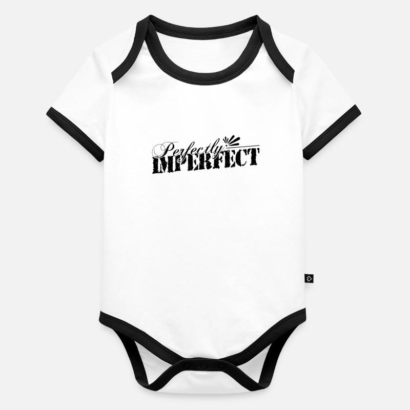 Parfaitement imparfait, c’est moi Body Bébé bio contrasté manches courtes
