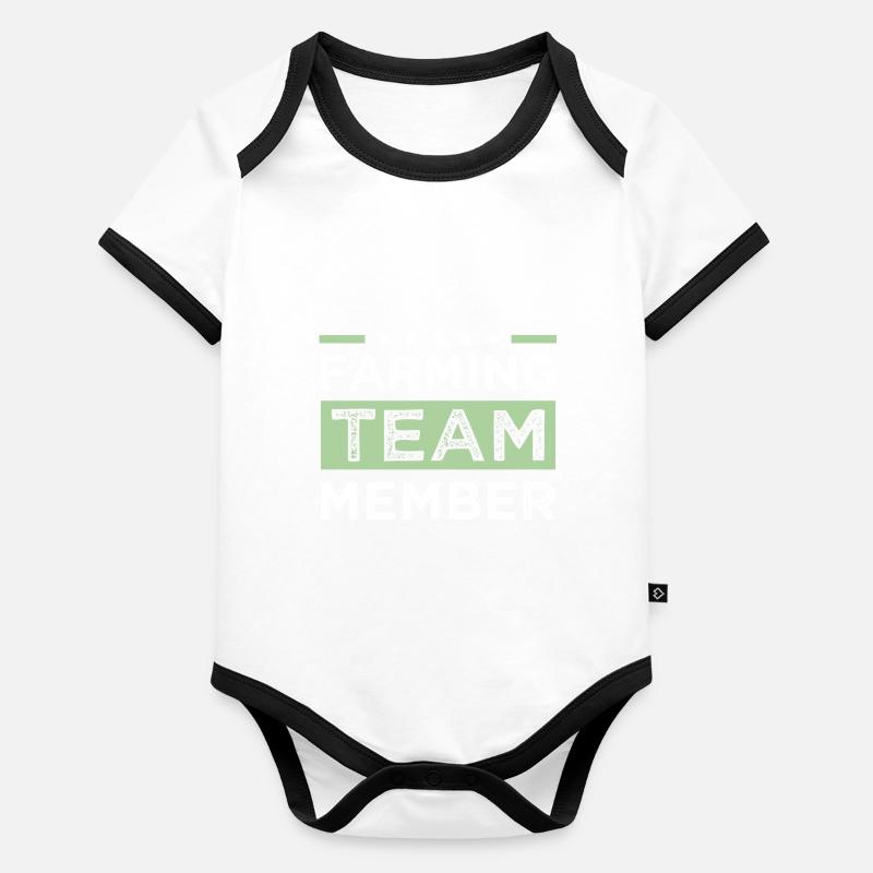Farming Team Baby Bio-Kurzarm-Kontrastbody