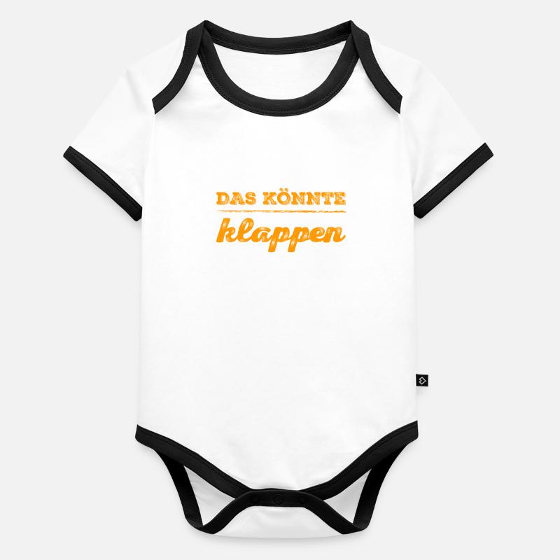 die Chancen stehen gut Baby Bio-Kurzarm-Kontrastbody