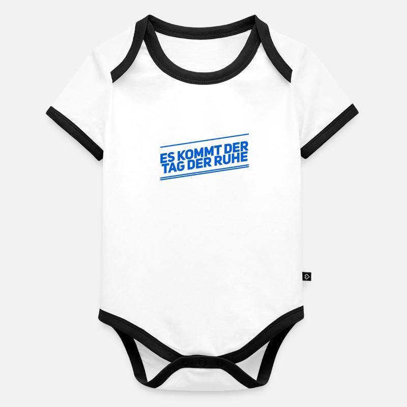 der ewige Schlaf Baby Bio-Kurzarm-Kontrastbody
