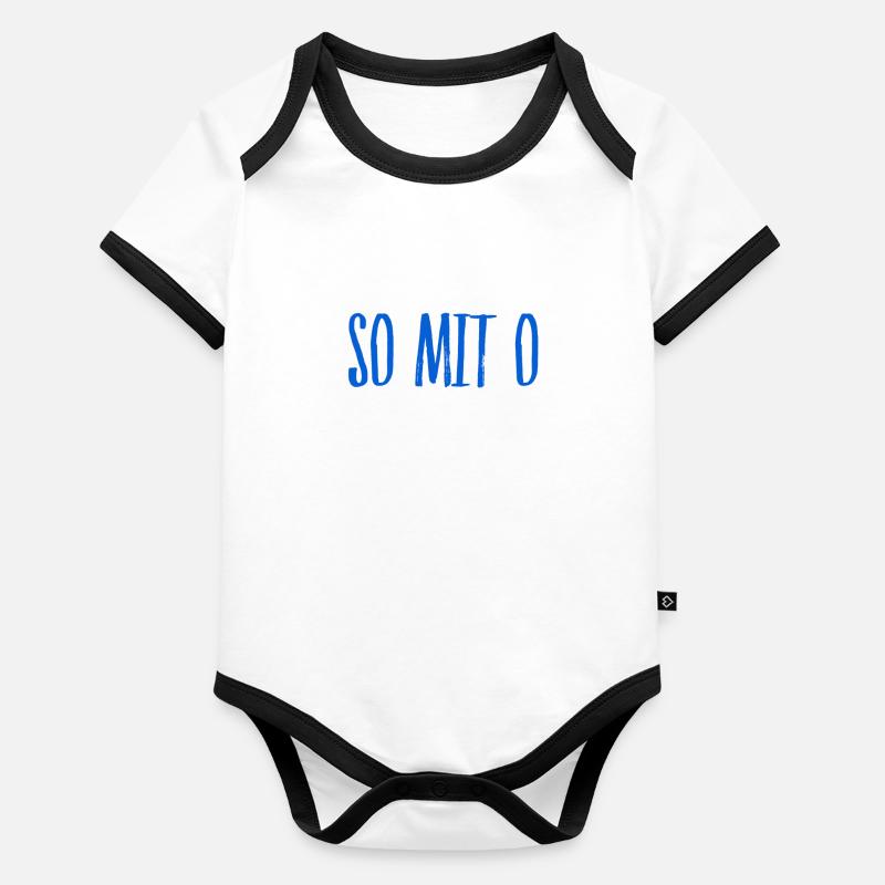 so wird mit o geschrieben Baby Bio-Kurzarm-Kontrastbody