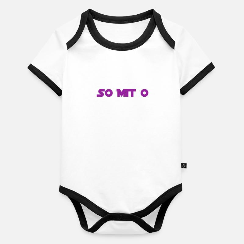 so wird das geschrieben Baby Bio-Kurzarm-Kontrastbody