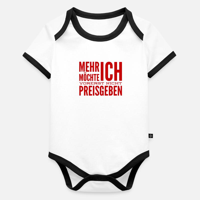 mehr wird nicht verraten Baby Bio-Kurzarm-Kontrastbody