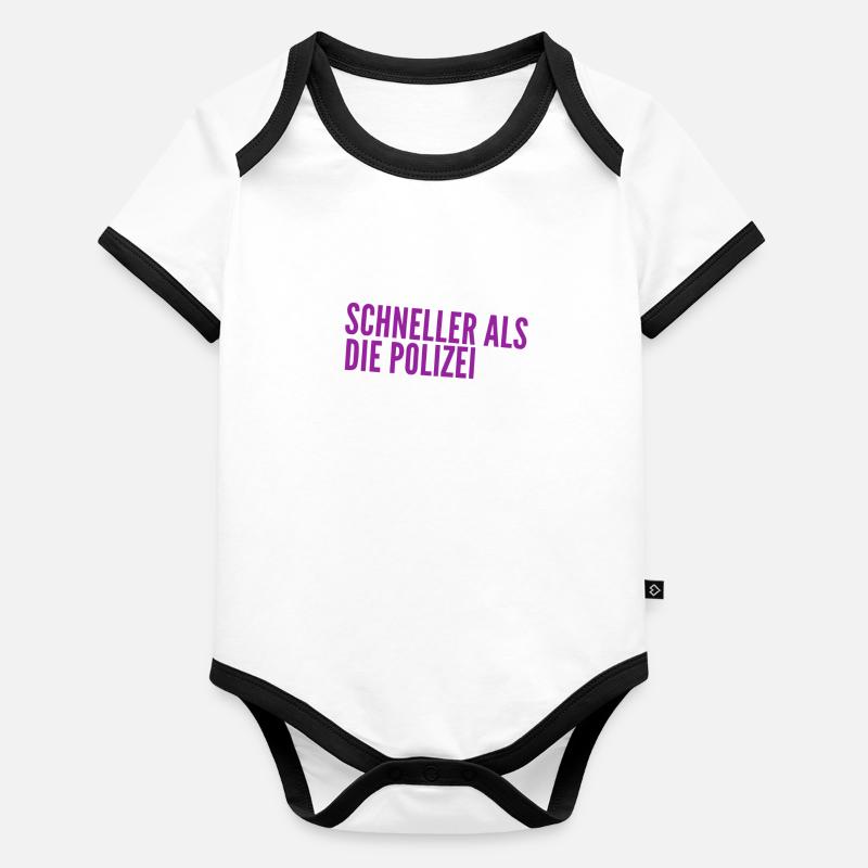 schnell geht immer Baby Bio-Kurzarm-Kontrastbody