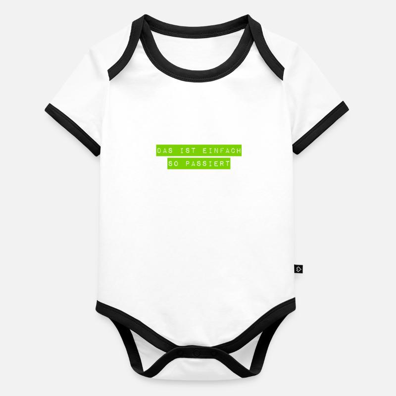 das war nicht geplant Baby Bio-Kurzarm-Kontrastbody