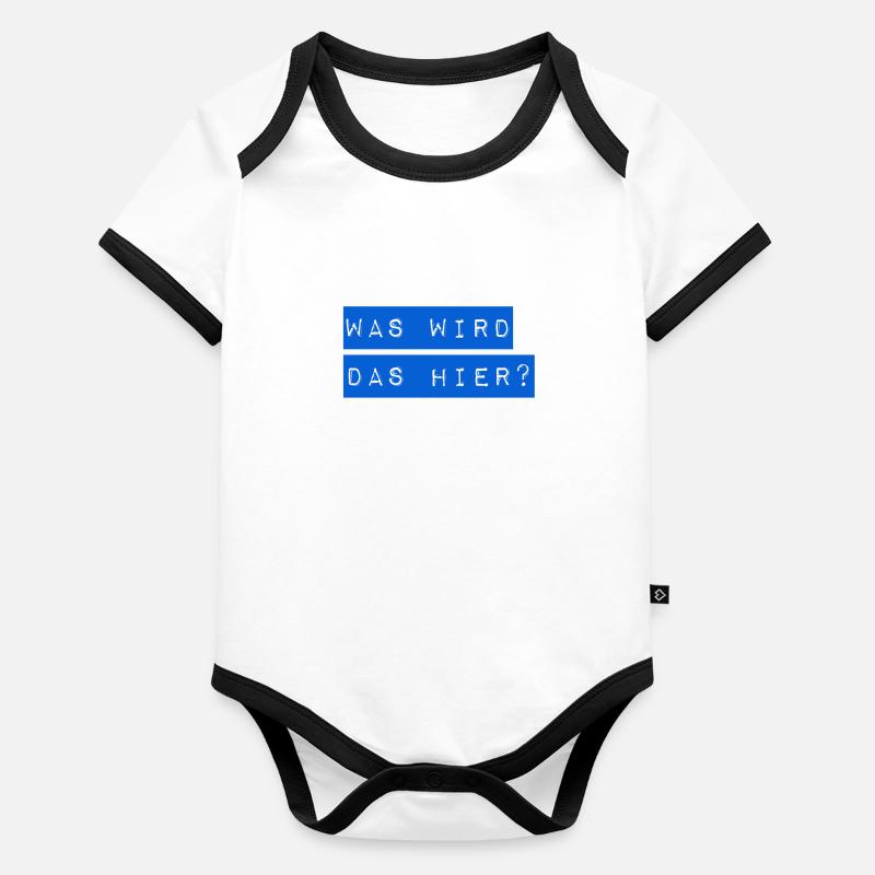 was soll das werden? Baby Bio-Kurzarm-Kontrastbody