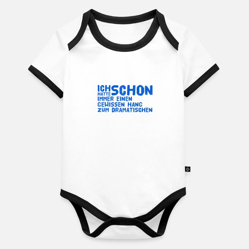 ich stehe auf Dramen Baby Bio-Kurzarm-Kontrastbody