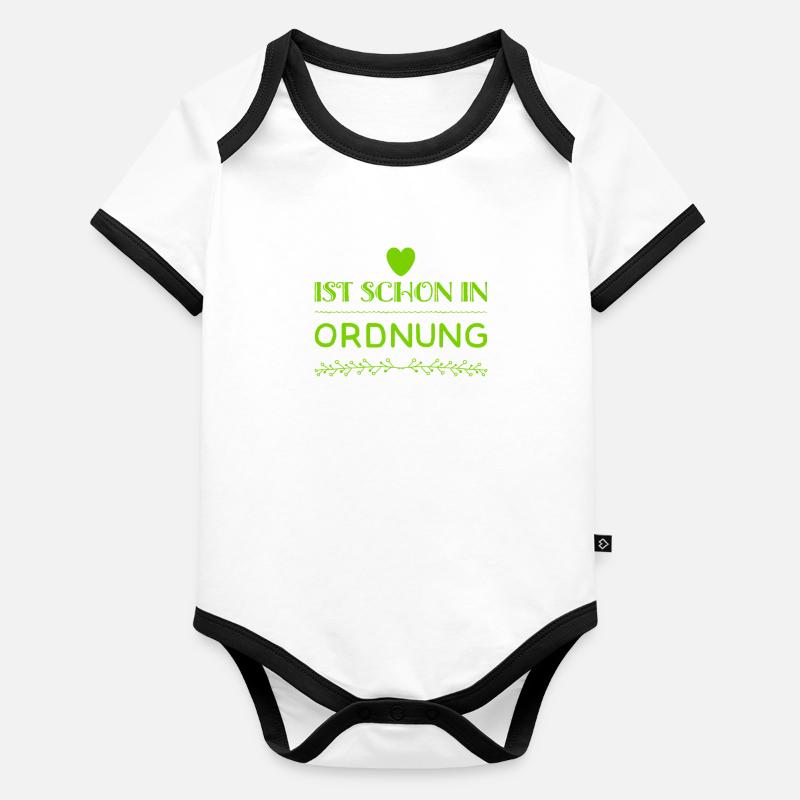ist schon gut Baby Bio-Kurzarm-Kontrastbody